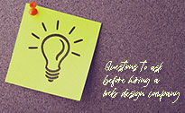 Questions to ask a web design company.