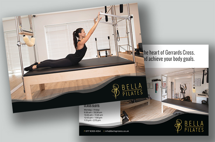 Graphic Design - Bella Pilates UK flyers