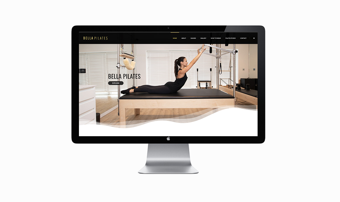 bella pilates UK start-up web design and photography